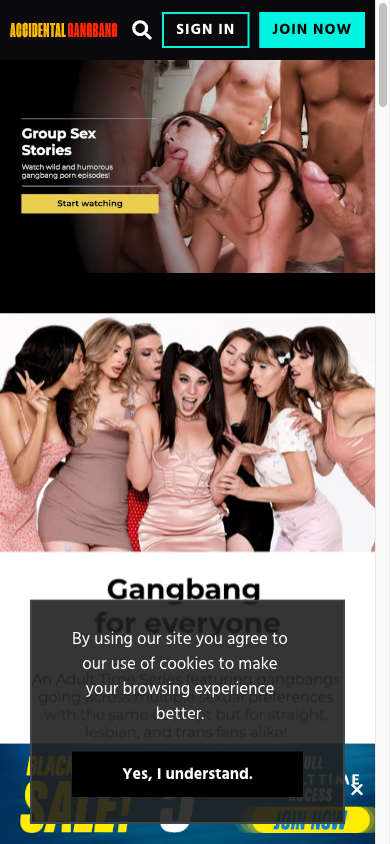 Accidental Gangbang - Mobile Screenshot