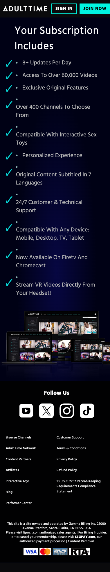 AdultTime Studio - Mobile Screenshot