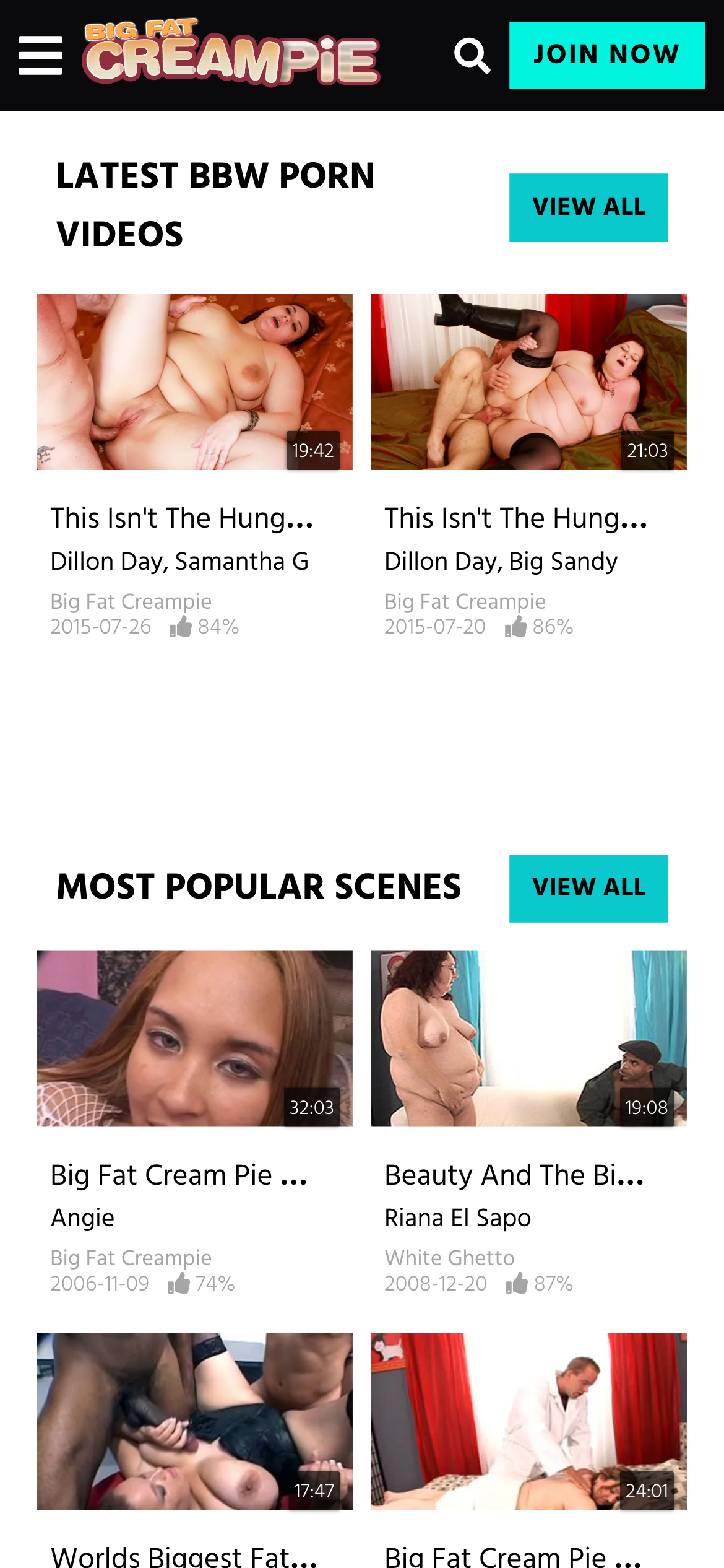 Big Fat Creampie - Mobile Screenshot