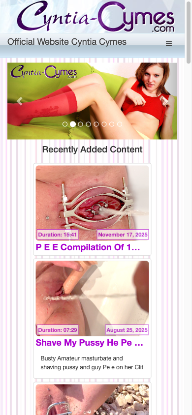 Cyntia Cymes - Mobile Screenshot