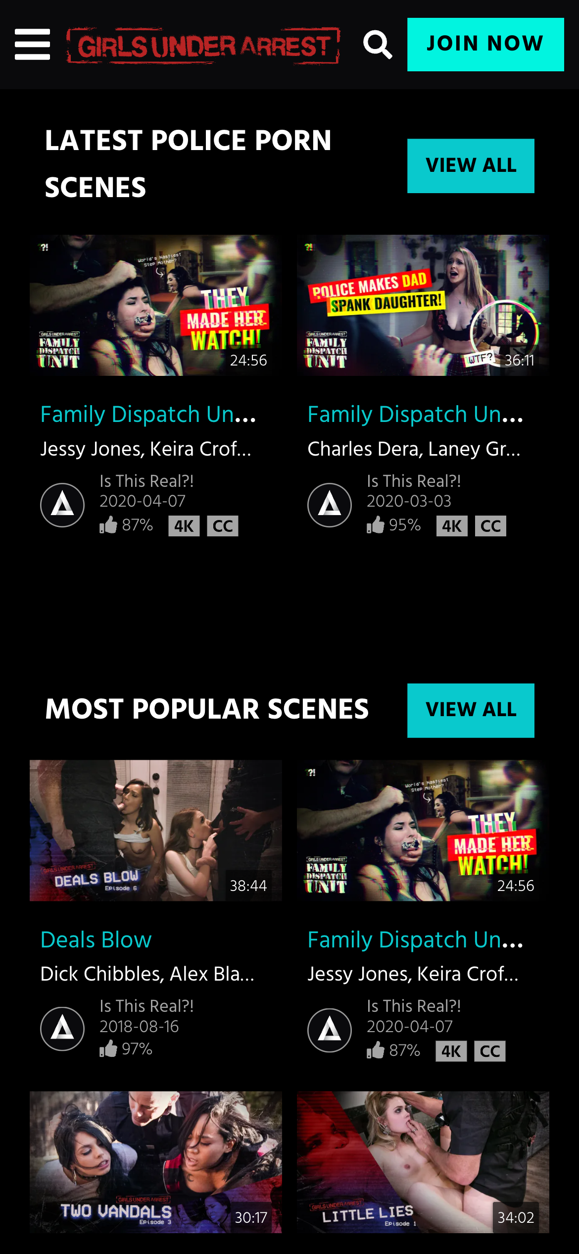 Girls Under Arrest - Mobile Screenshot