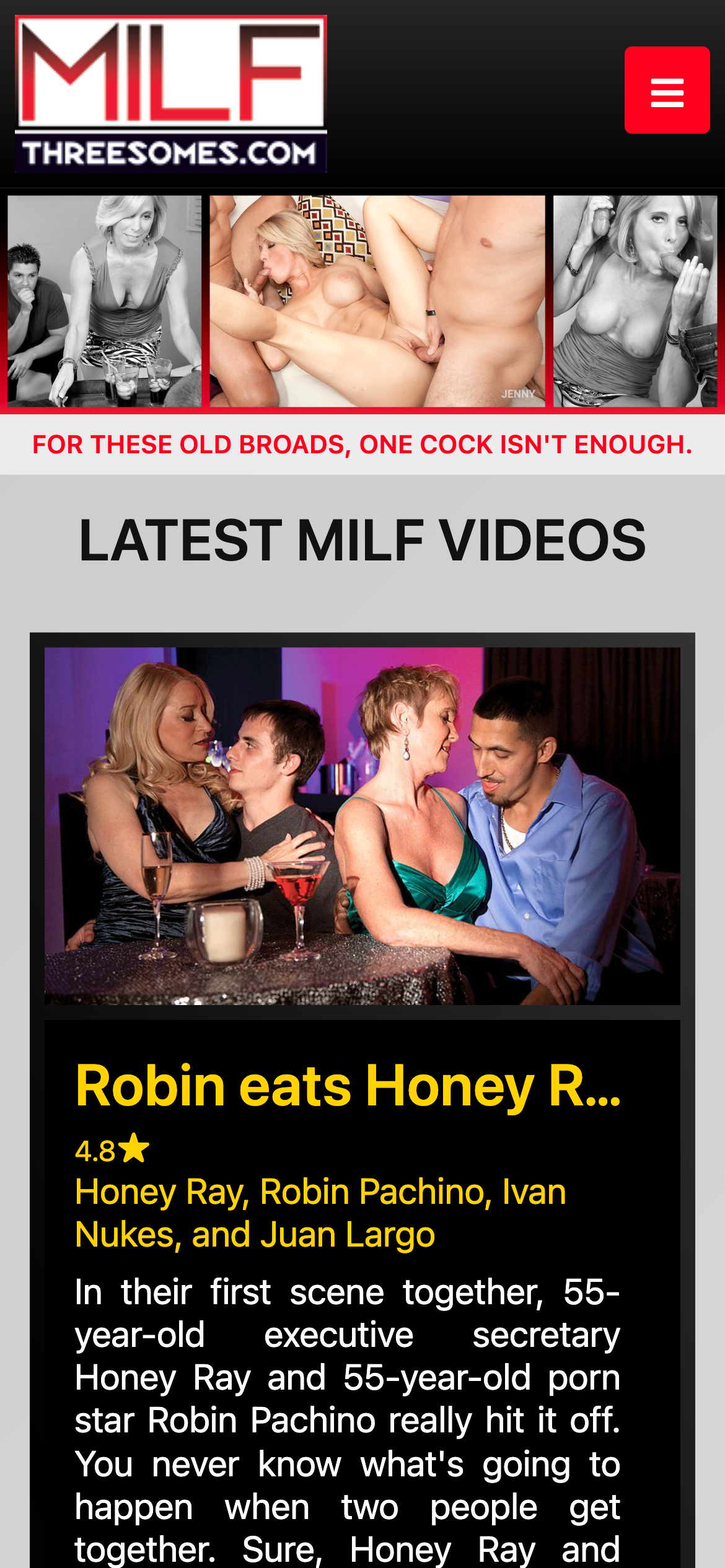 Milf Threesomes - Mobile Screenshot