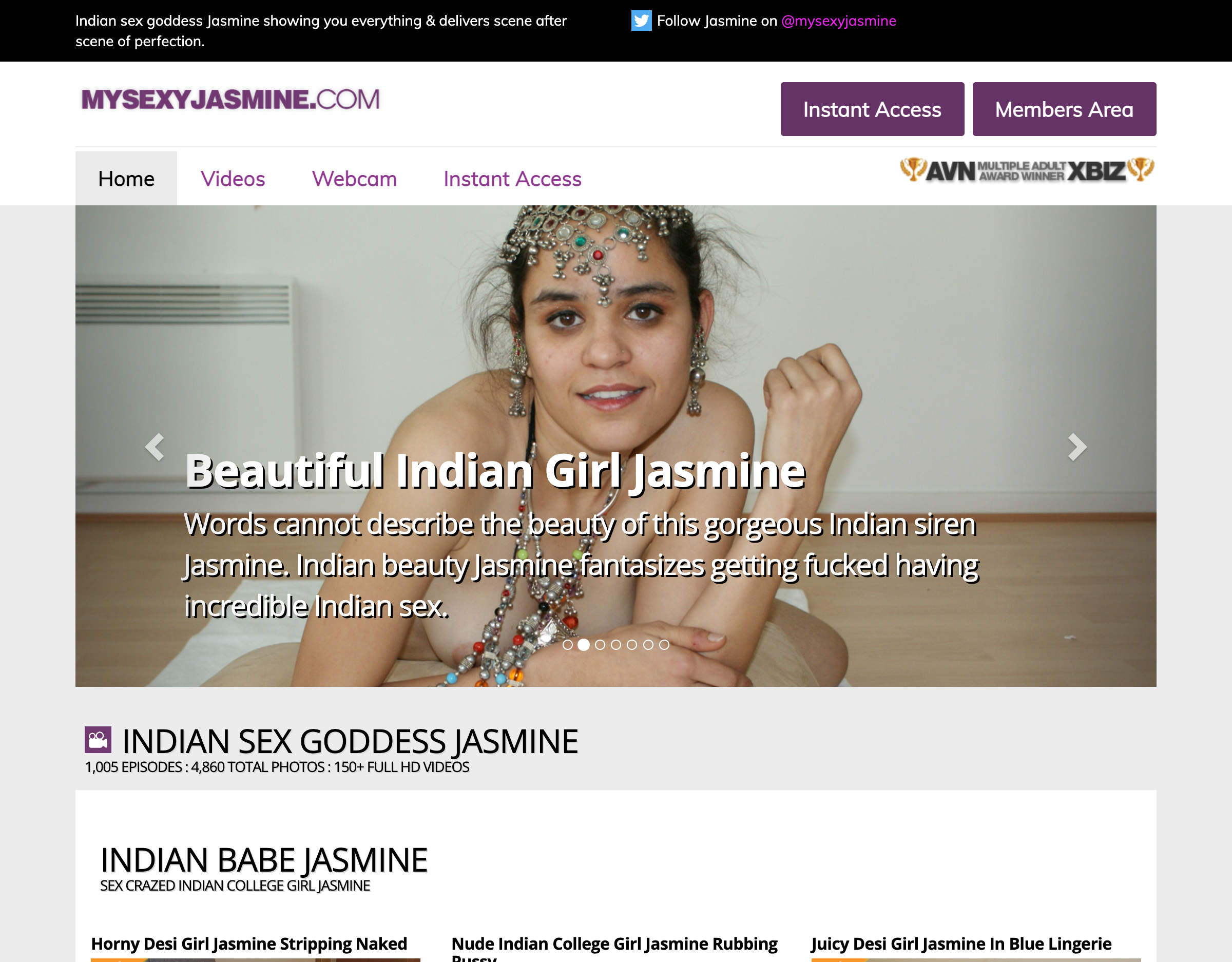 My Sexy Jasmine - Desktop Screenshot