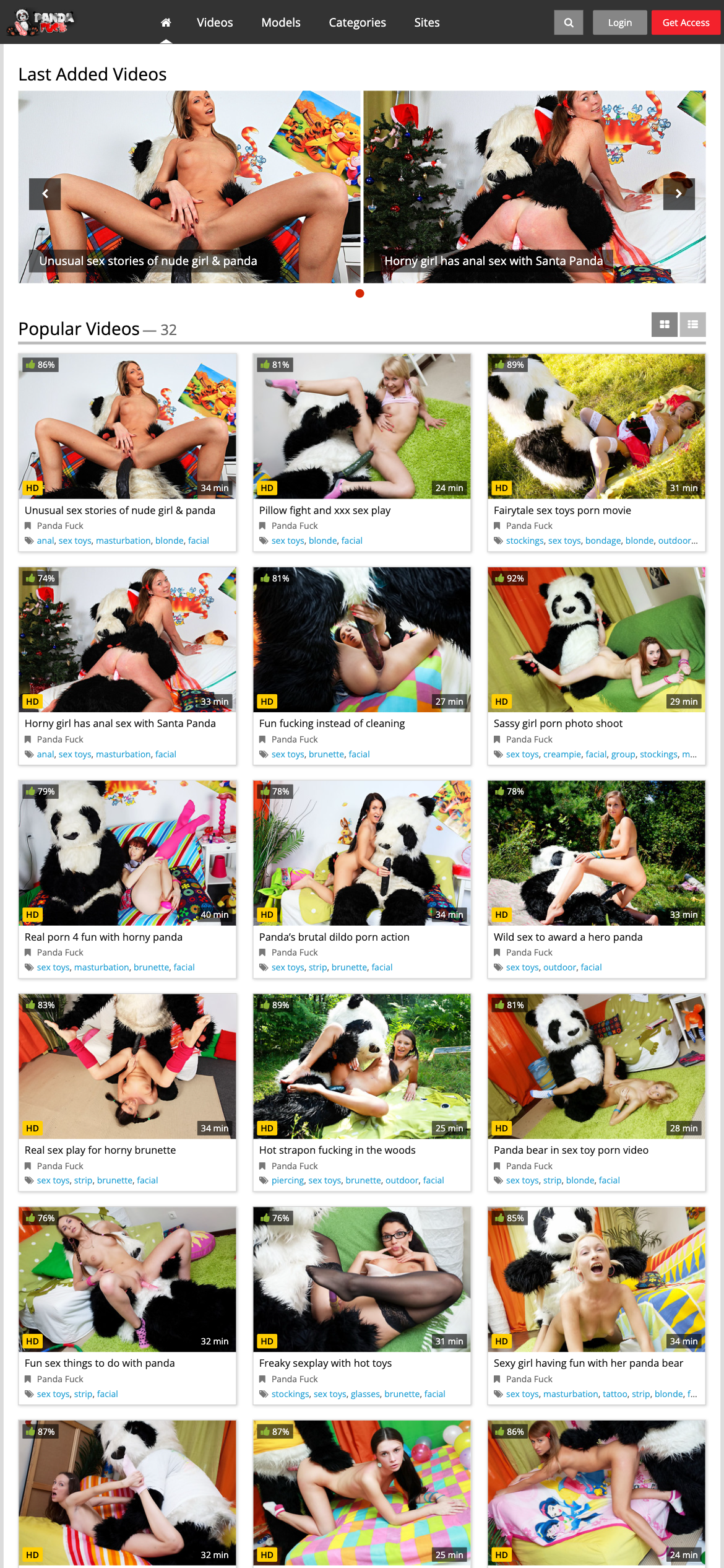 Panda Fuck - Mobile Screenshot