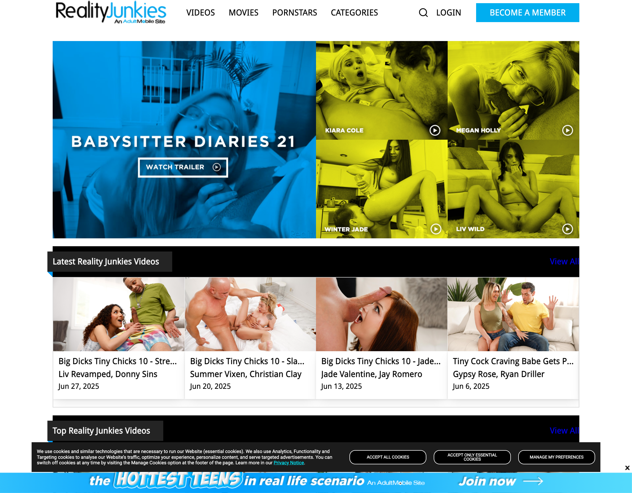 Reality Junkies - Desktop Screenshot