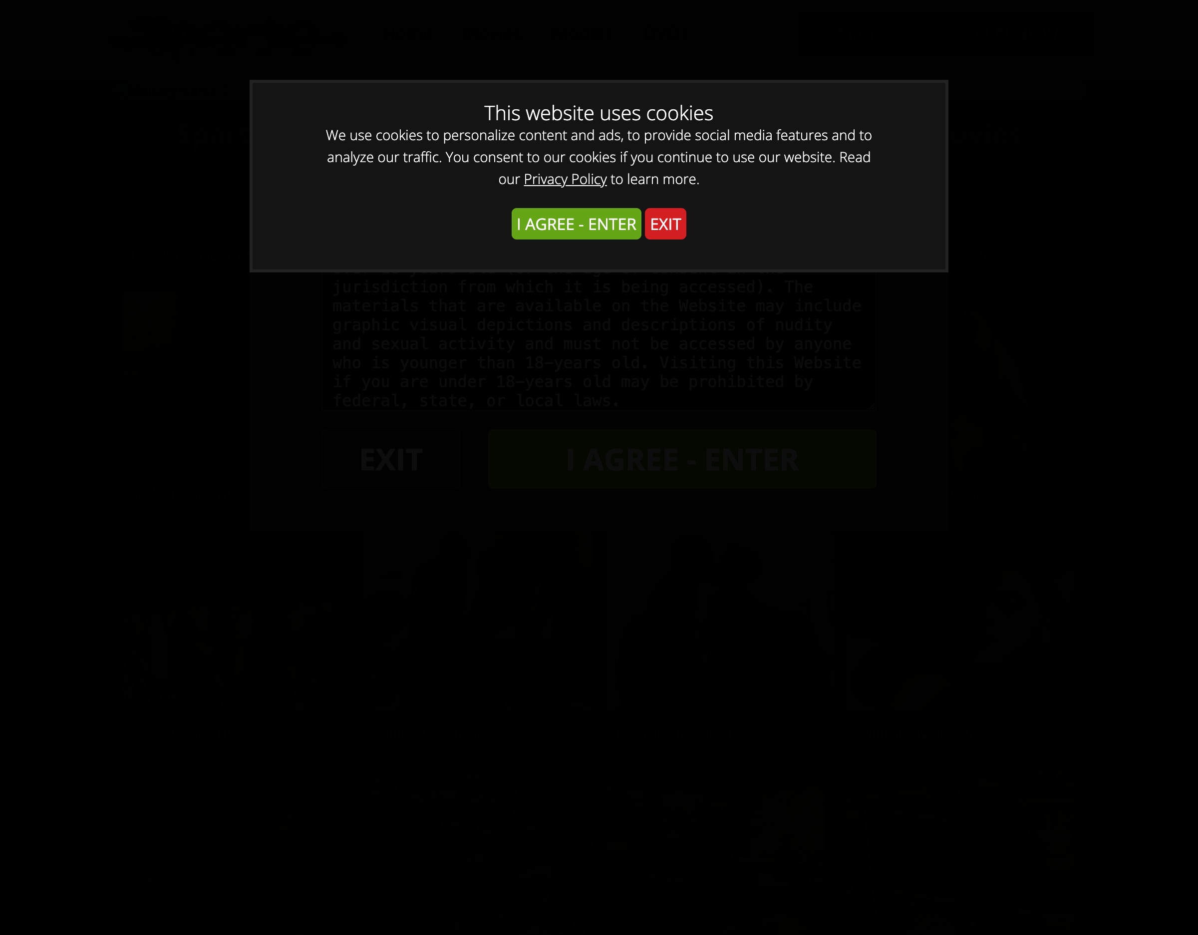 Sparta Video (Gay) - Desktop Screenshot