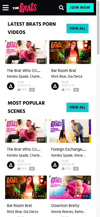 The Brats - Mobile Screenshot