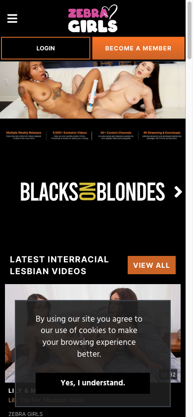 Zebra Girls - Mobile Screenshot